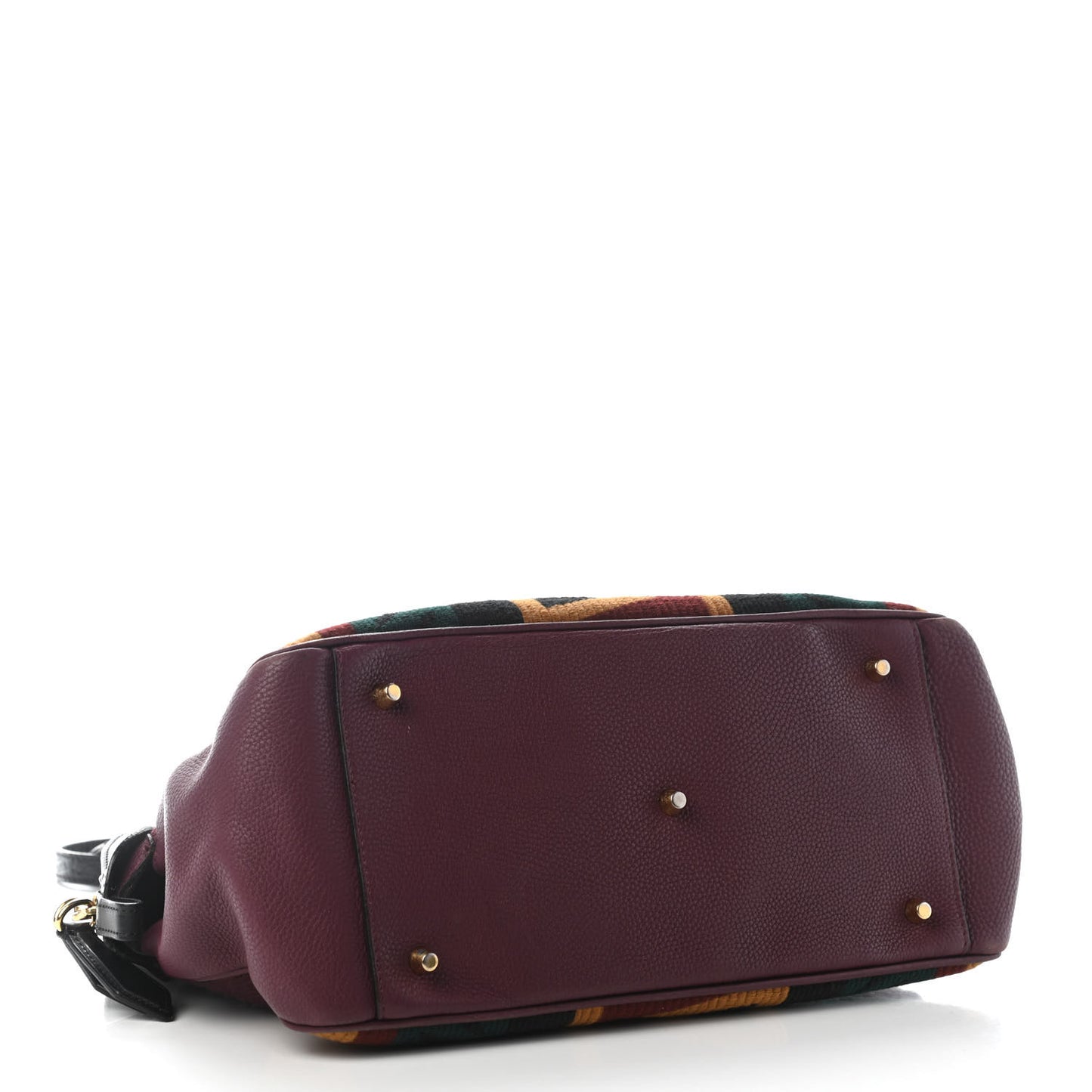 Calfskin Tapestry Milverton Satchel Multicolor