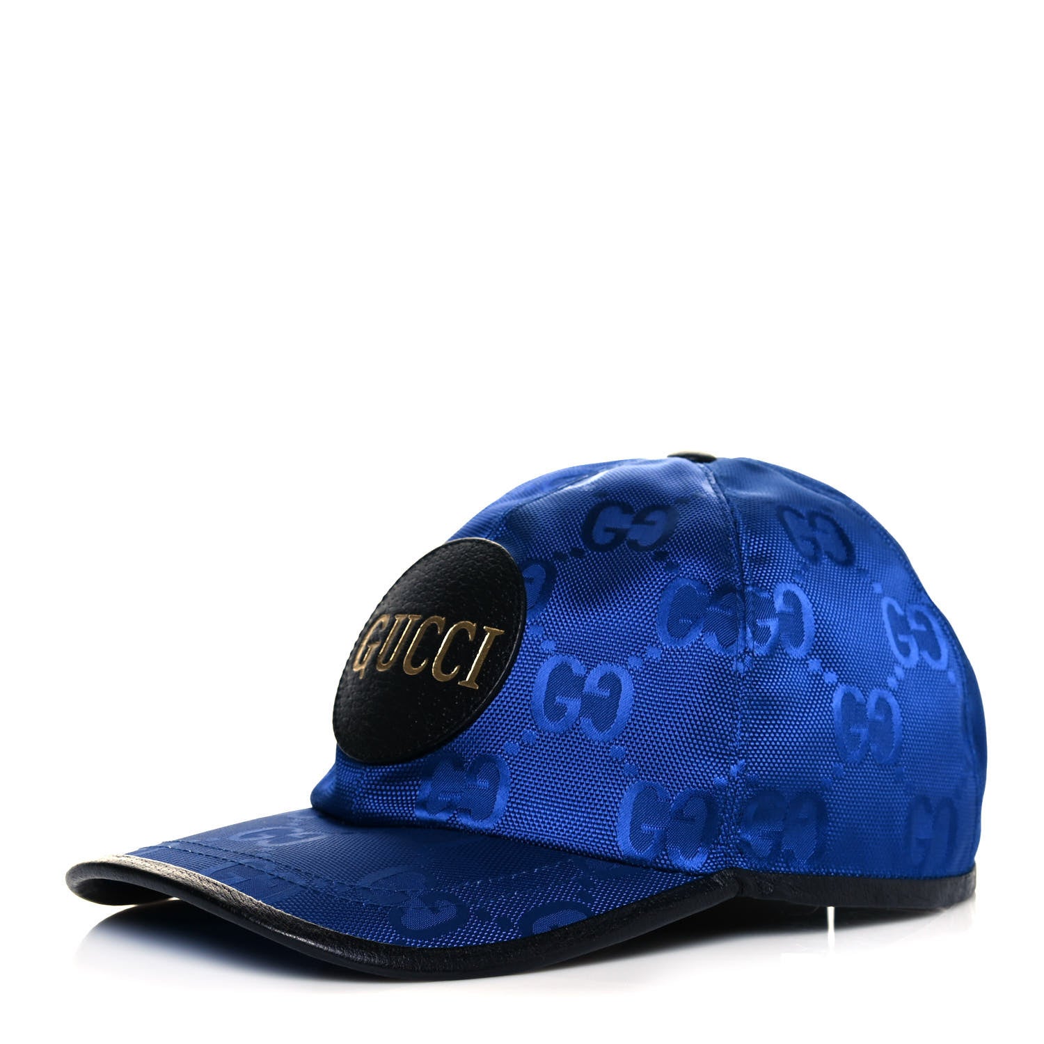 Gucci Econyl Nylon Monogram Off The Grid Baseball Hat L Orient Blue Black 1 of 9
