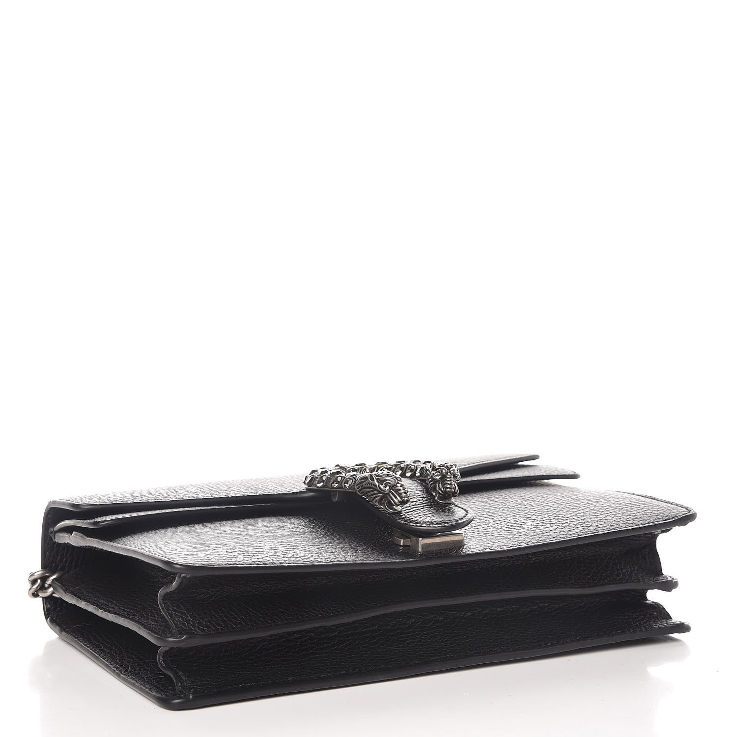 Gucci Pebbled Calfskin Small Dionysus Shoulder Bag Black 4 of 10