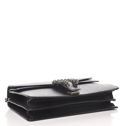 Gucci Pebbled Calfskin Small Dionysus Shoulder Bag Black 4 of 10