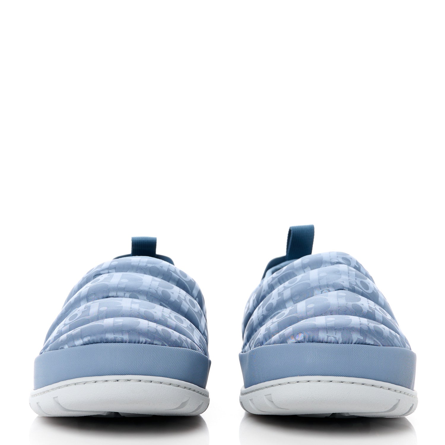 Christian Dior Nylon Oblique Mens Puffy Slippers 42 Blue 2 of 9