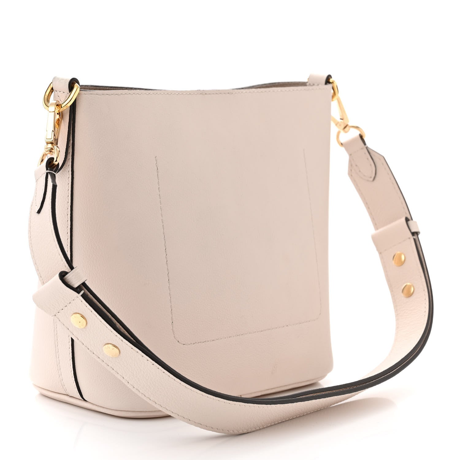 Louis Vuitton Grained Calfskin Lock and Walk Bucket Quartz 3 of 15