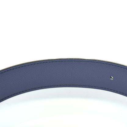 Hermes Epsom 32mm H Belt 85 Etoupe Bleu Mykonos Etoupe 8 of 9