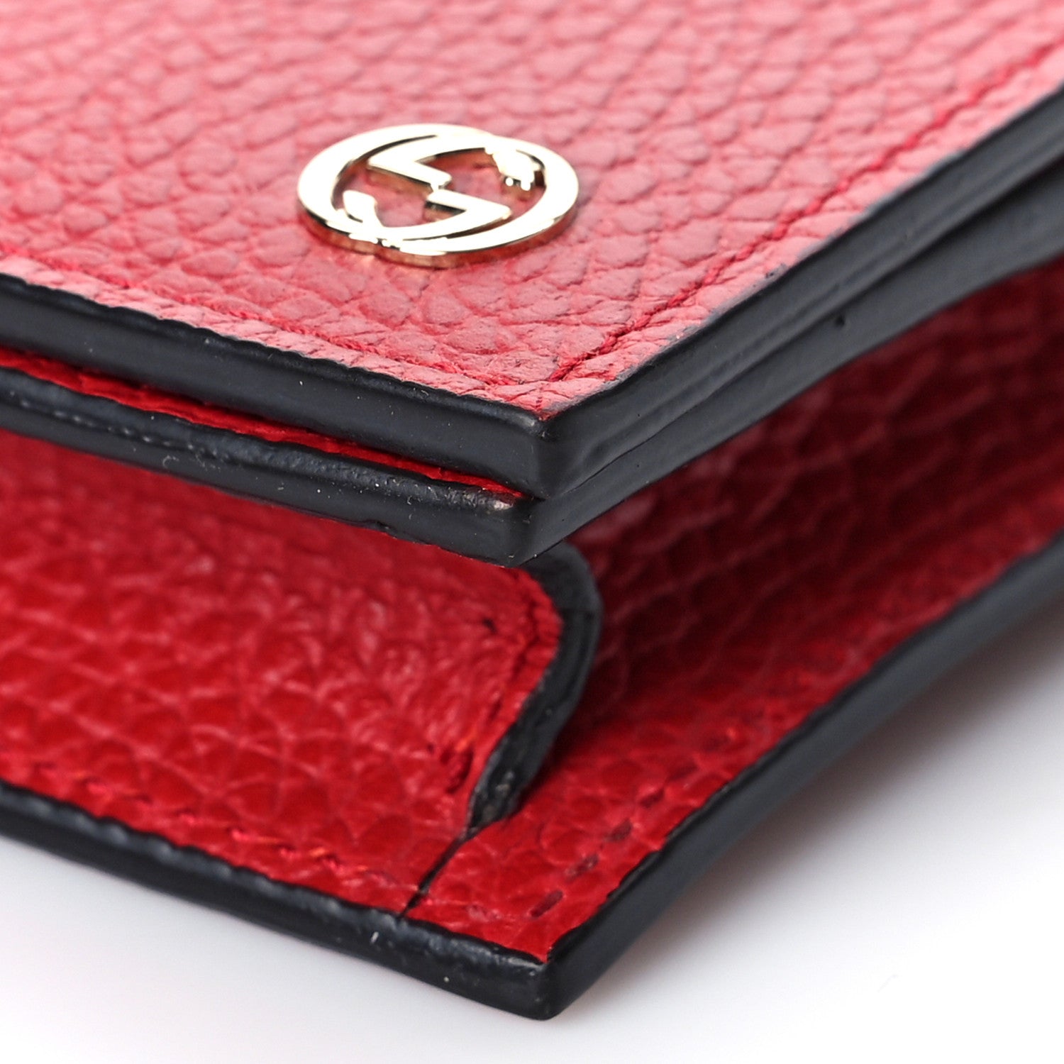 Gucci Dollar Calfskin Medium Betty Chain Wallet Red 8 of 9