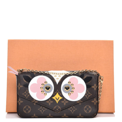 Louis Vuitton Monogram Lovely Birds Pochette Felicie Chain Wallet 11 of 11