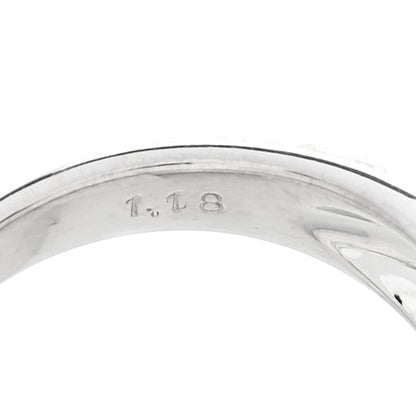 Parker & West by FASHIONPHILE Platinum Diamond 1.18ctw Three Row Dome Band Ring  52 6 10 of 10