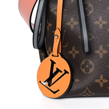Louis Vuitton Monogram Beaubourg Hobo Mini Bordeaux Red Peach Safran Blue Jean Blue 7 of 10