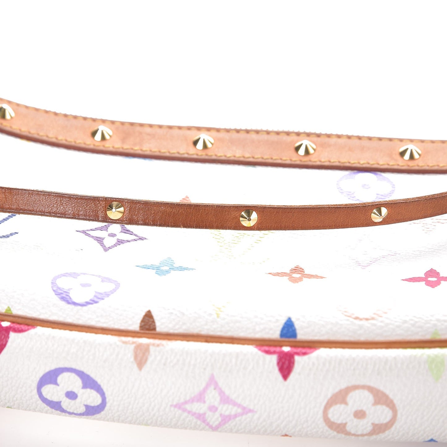 Monogram Multicolor Pochette Accessories White