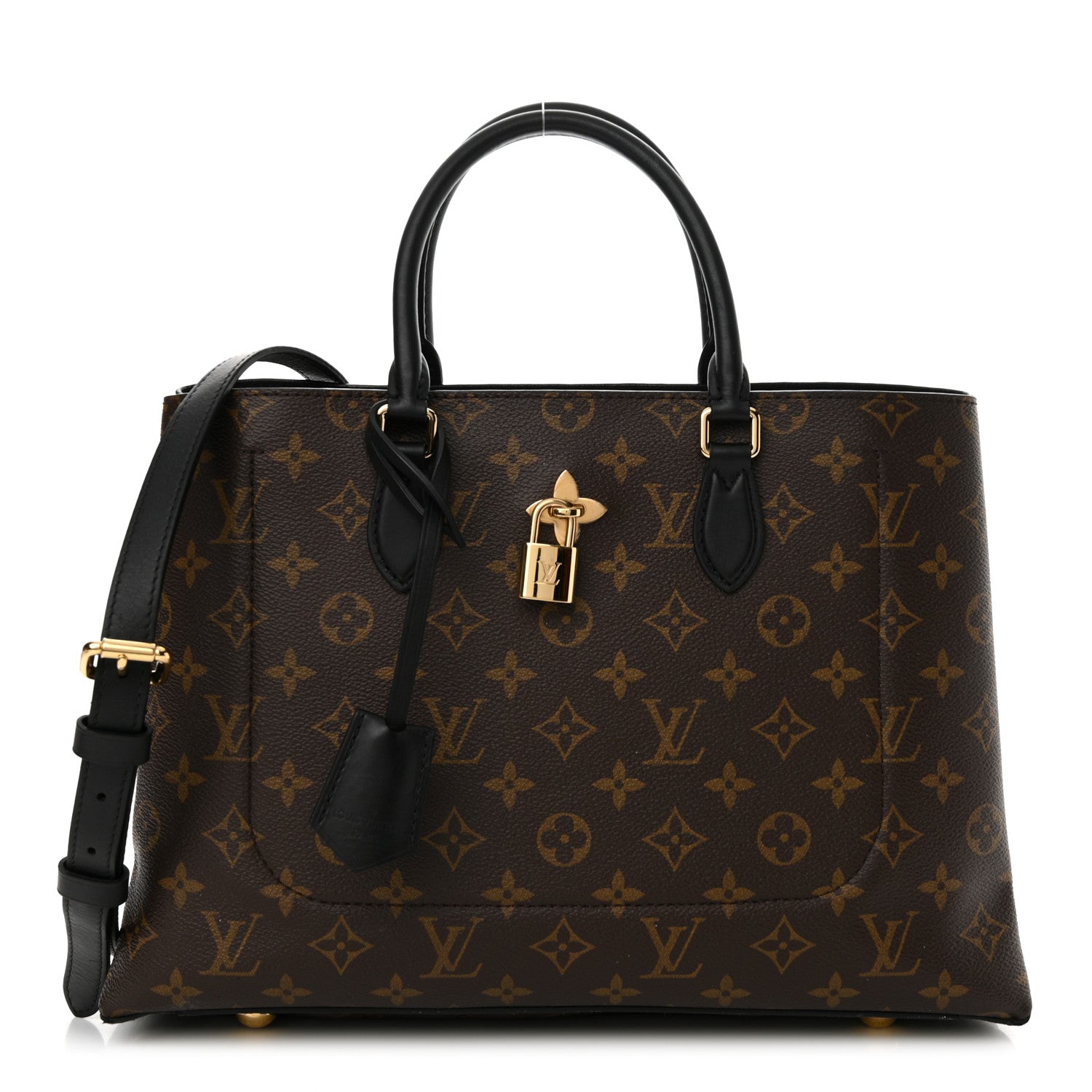 Louis Vuitton Monogram Flower Tote Black 1 of 16