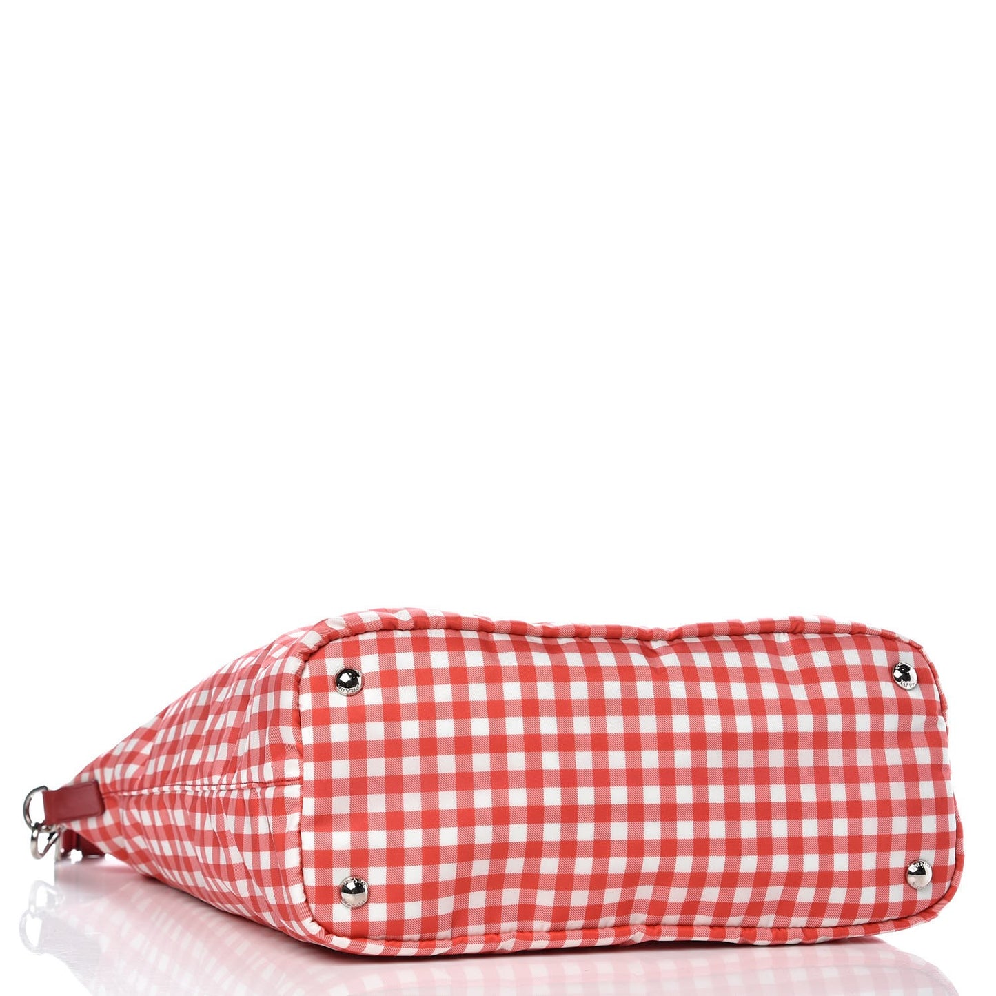 Tessuto Nylon Saffiano Gingham Tote Bag