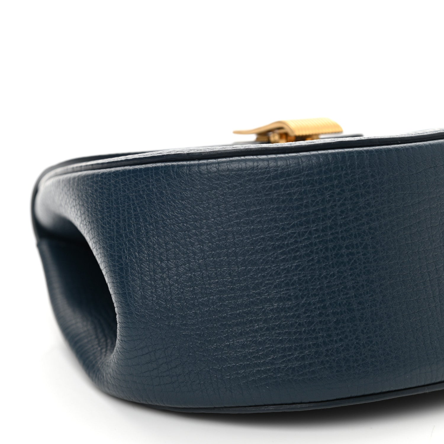 Bottega Veneta Palmellato Calfskin Rounded Belt Bag Navy 8 of 9