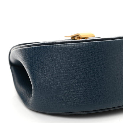 Bottega Veneta Palmellato Calfskin Rounded Belt Bag Navy 8 of 9