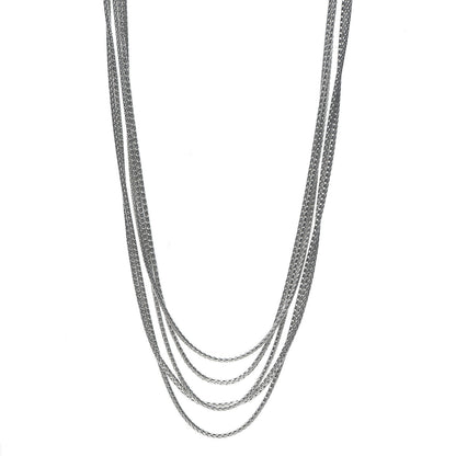 John Hardy Sterling Silver Classic Chain Bib Necklace 1 of 4