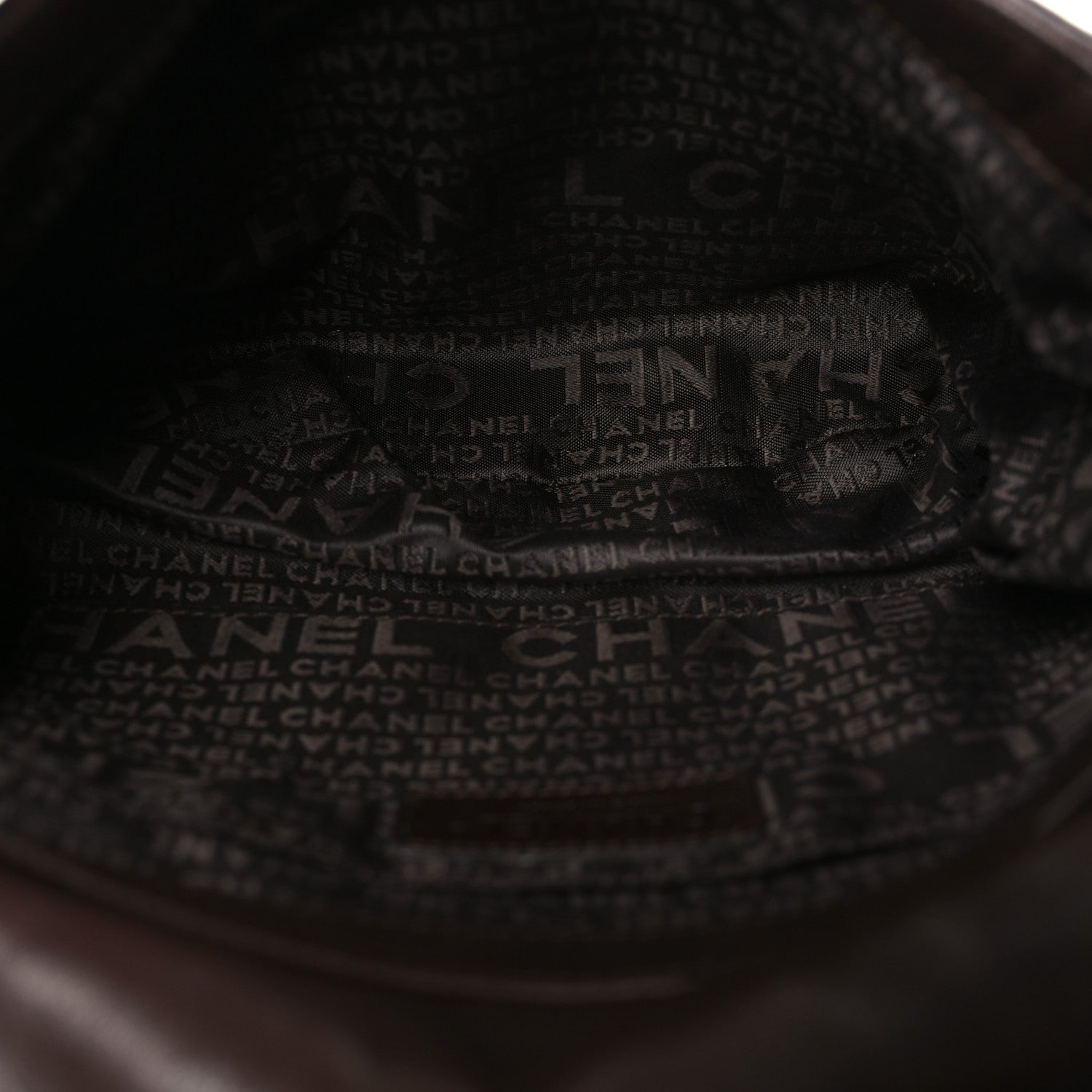 Chanel Lambskin Pleated CC Shoulder Bag Marron Fonce 5 of 10