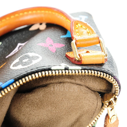 Louis Vuitton Monogram Multicolor Mini Sac HL Speedy Black 7 of 7