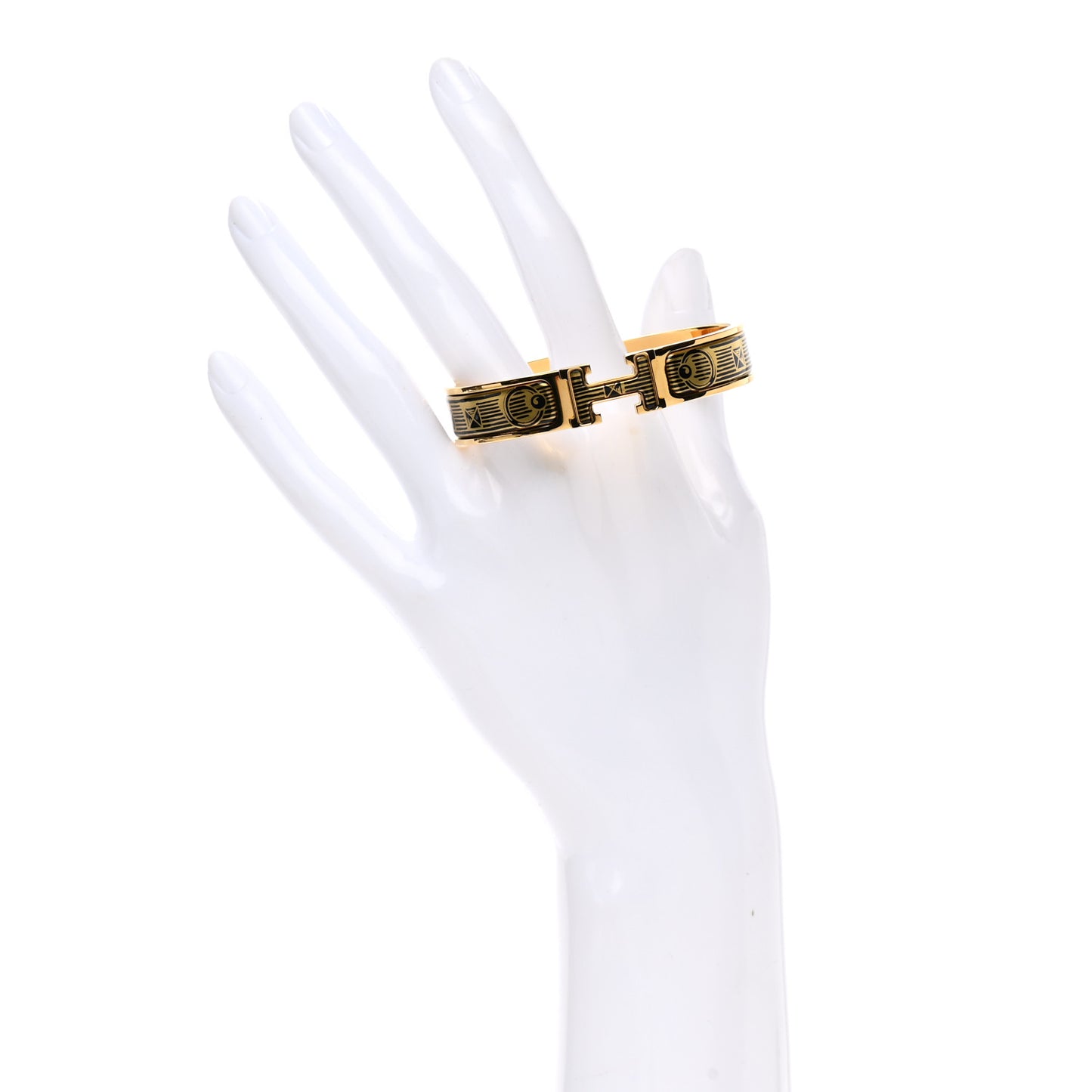 Enamel Narrow Print Clic Clac H Bracelet PM