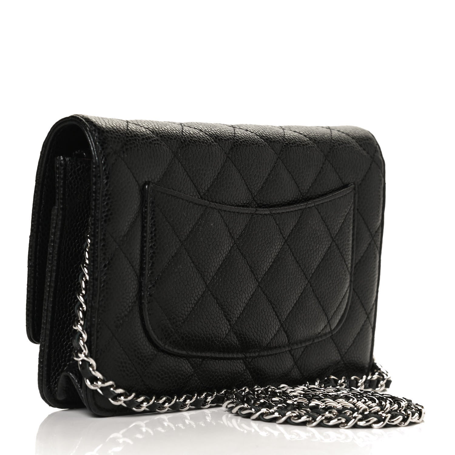 Chanel Caviar Quilted Wallet On Chain WOC Black 3 of 13
