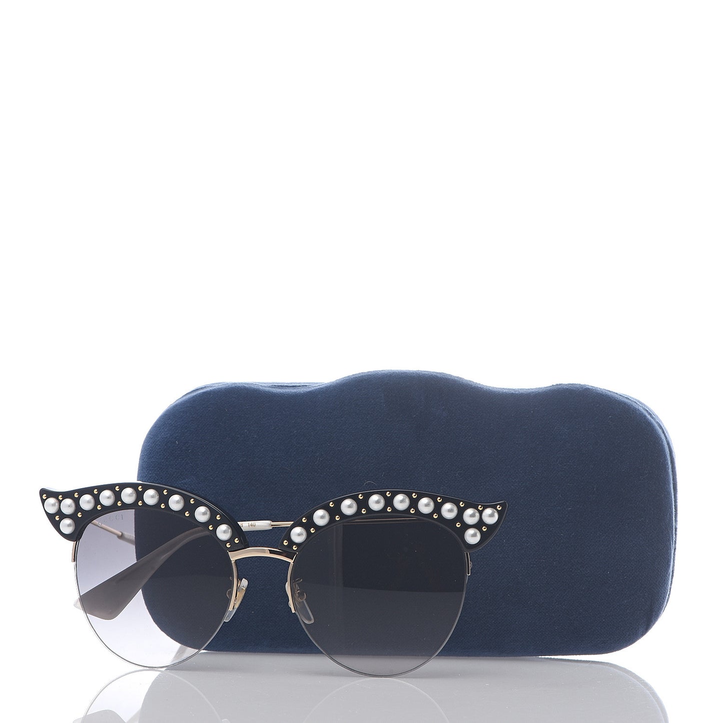 Pearl Cat Eye Sunglasses GG0212S Black