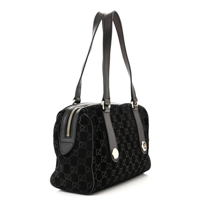 Gucci Guccissima Suede Charmy Boston Black 3 of 10