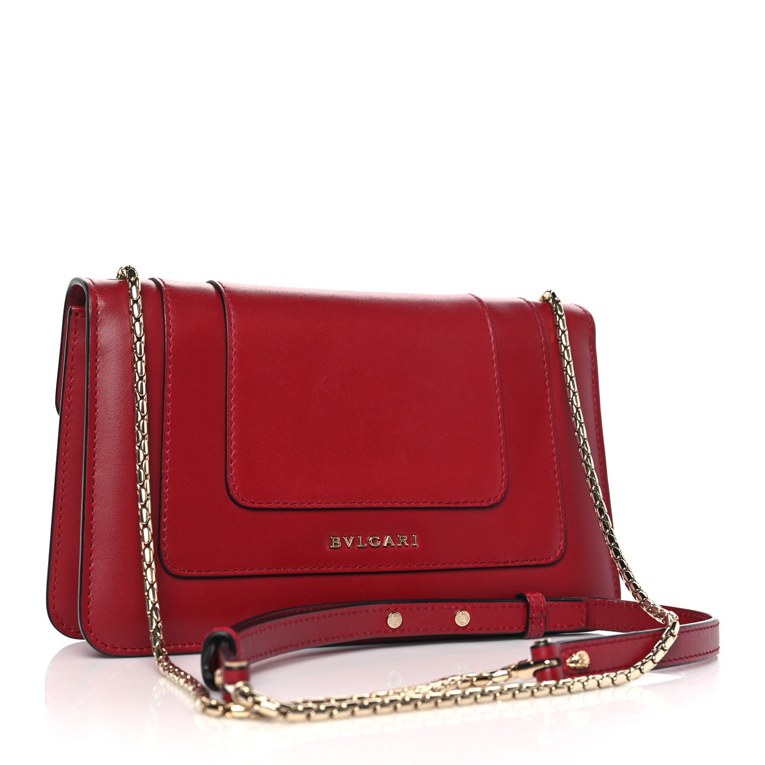 Bulgari Calfskin Serpenti Forever Crossbody Bag Ruby Red 3 of 10