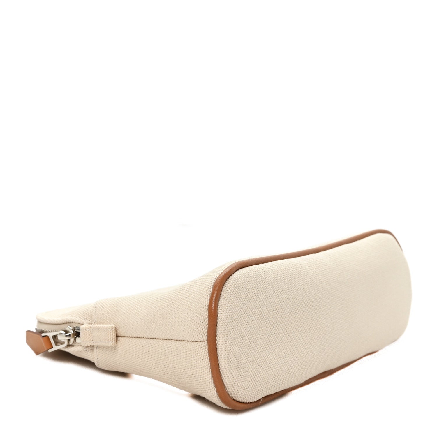 Hermes Cotton Canvas Mini Bolide Travel Cosmetic Pouch Naturel 4 of 6