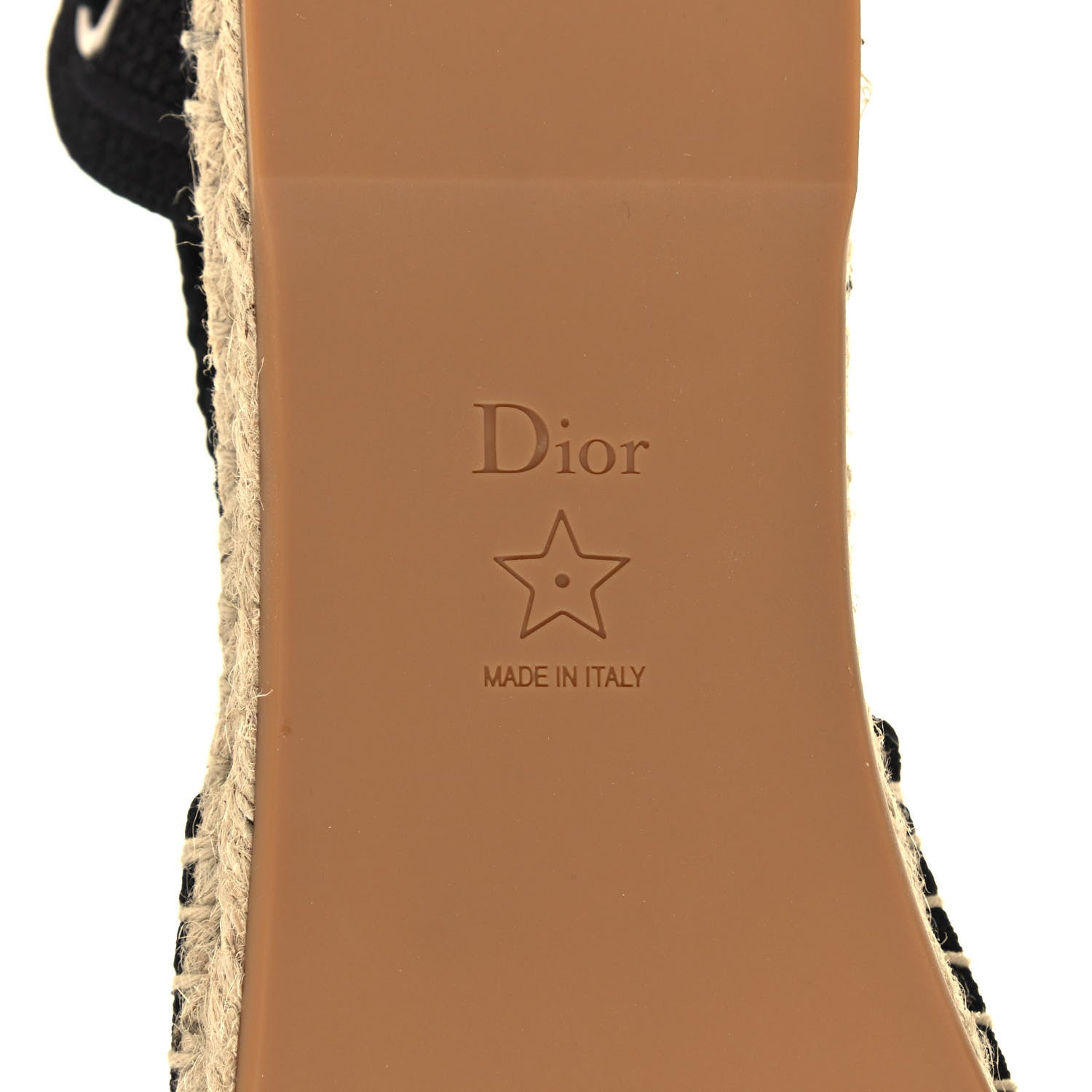 Christian Dior Canvas Embroidered Granville Ankle Tie Espadrilles Flats 42 Black 6 of 8