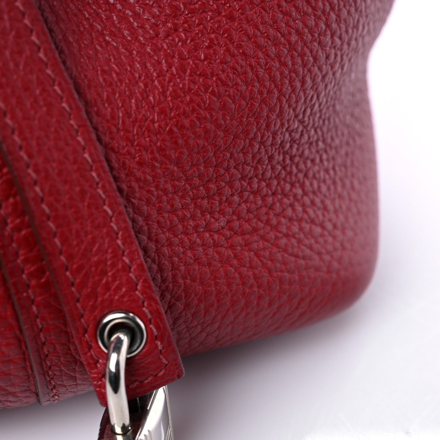 Hermes Taurillon Clemence Picotin Lock 18 PM Rubis 12 of 13