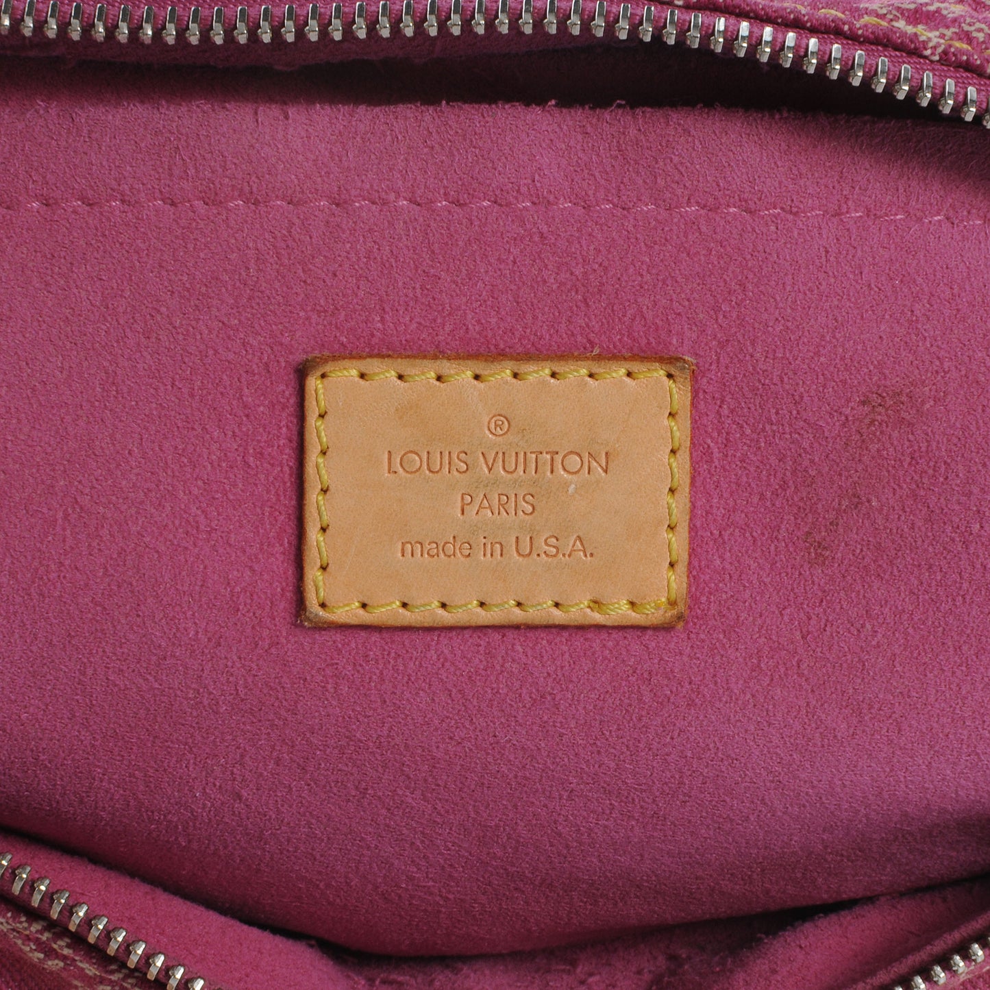 Monogram Denim Neo Speedy Fuchsia