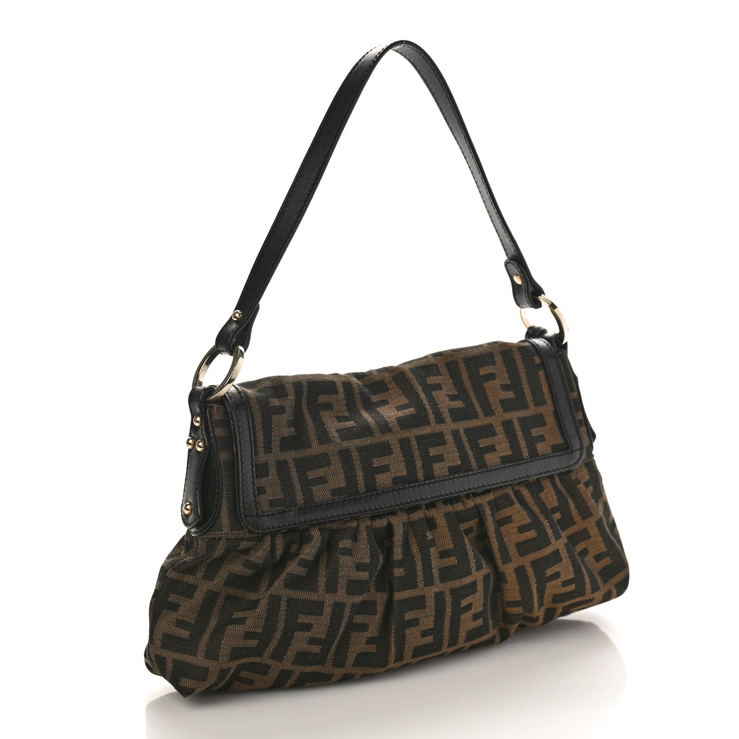 Fendi Zucca Small Chef Shoulder Bag Tobacco 3 of 8
