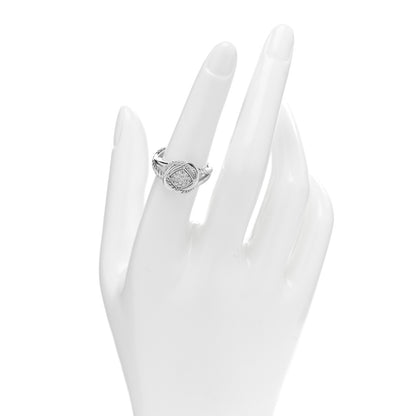 David Yurman Sterling Silver Diamond Pave 7mm Infinity Ring 54 7 2 of 4