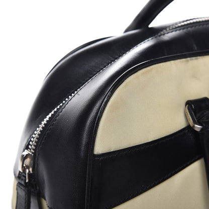 Prada Tessuto Nylon Vitello Small Bowling Bag Black 16 of 20