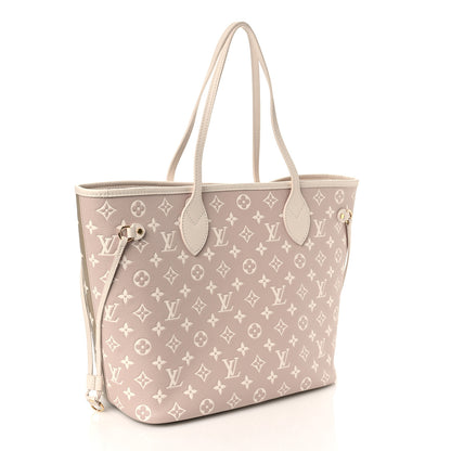 Louis Vuitton Empreinte Monogram Spring In The City Neverfull MM Kaki Beige Cream 3 of 8