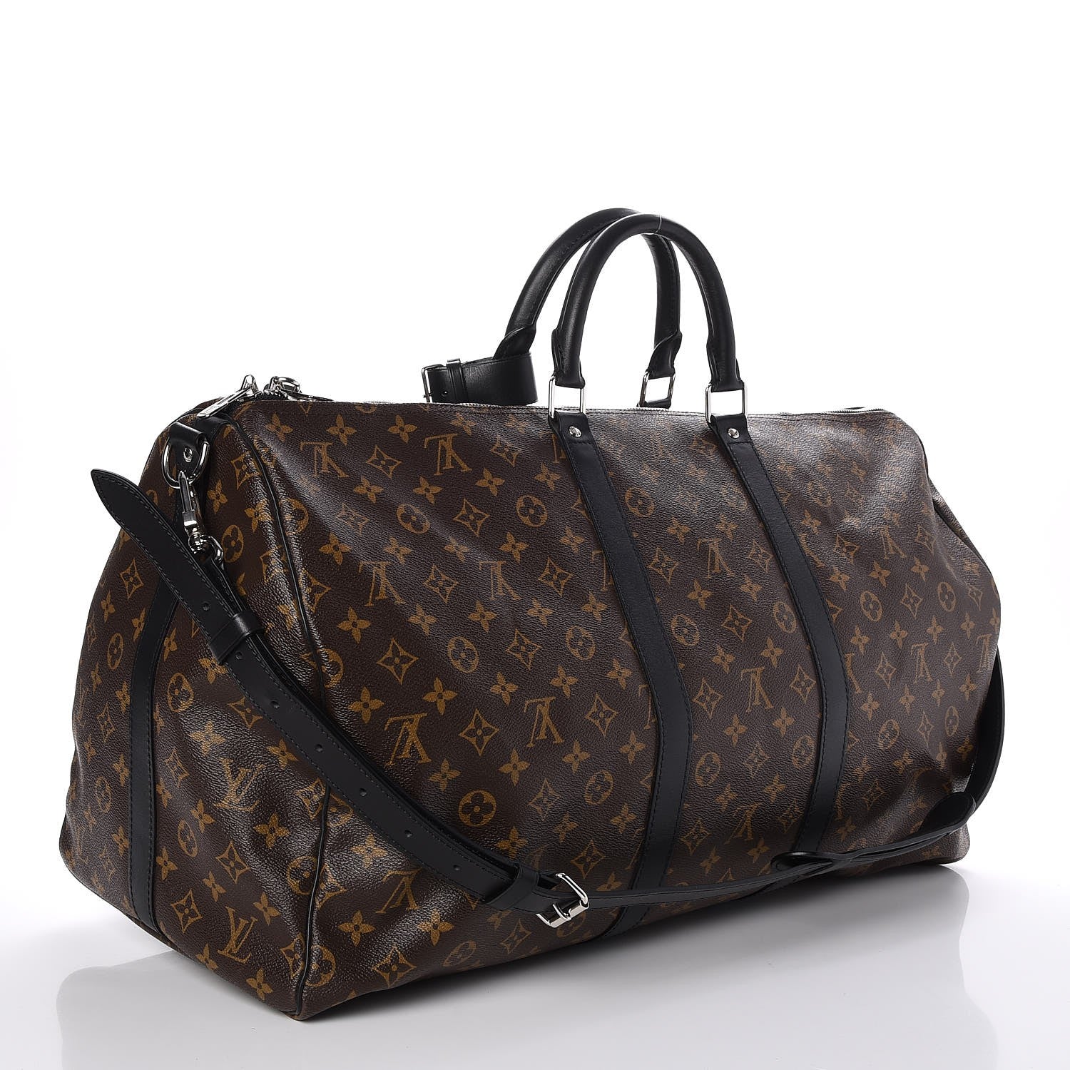 Louis Vuitton Monogram Macassar Keepall Bandouliere 55 3 of 7