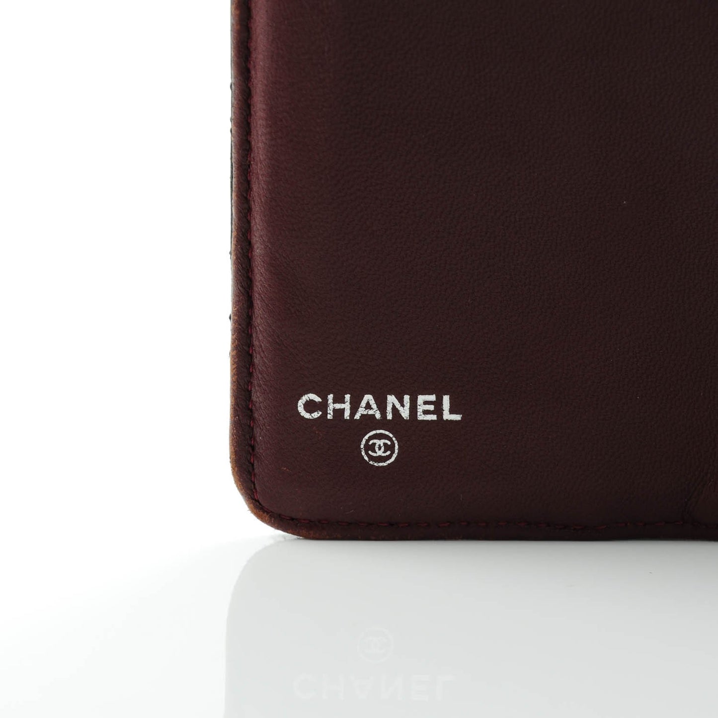 Lambskin Quilted Yen Wallet Black