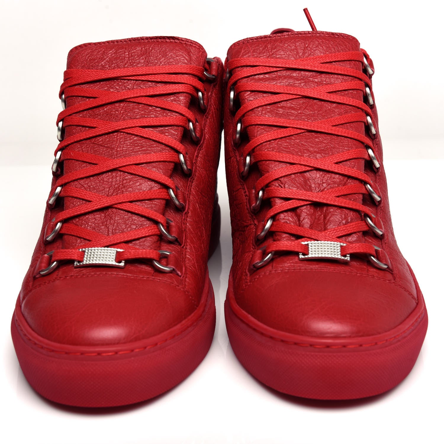 Balenciaga Agneau Areana Opaque Womens High Top Sneakers 41 Rouge Grenade 5 of 10