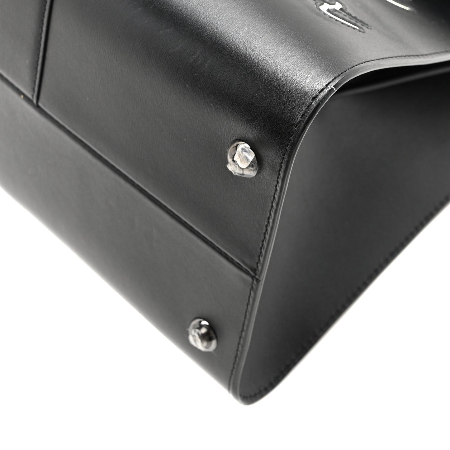 Calfskin MM L'Humour Brillant Satchel Black