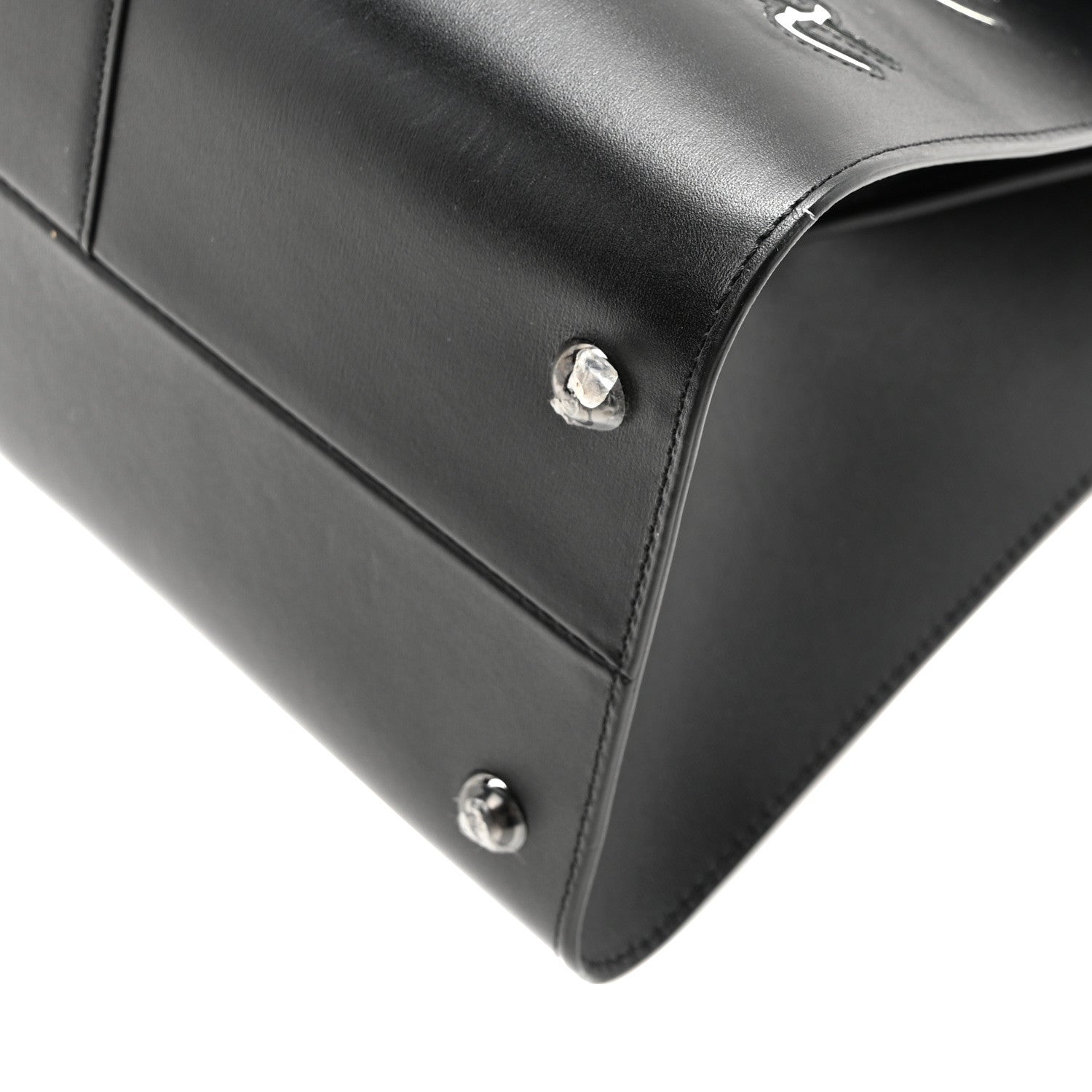 Delvaux Calfskin MM L'Humour Brillant Satchel Black 9 of 9