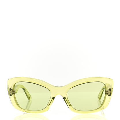 Prada Cat Eye Sunglasses SPR 19M Transparent Green 2 of 8