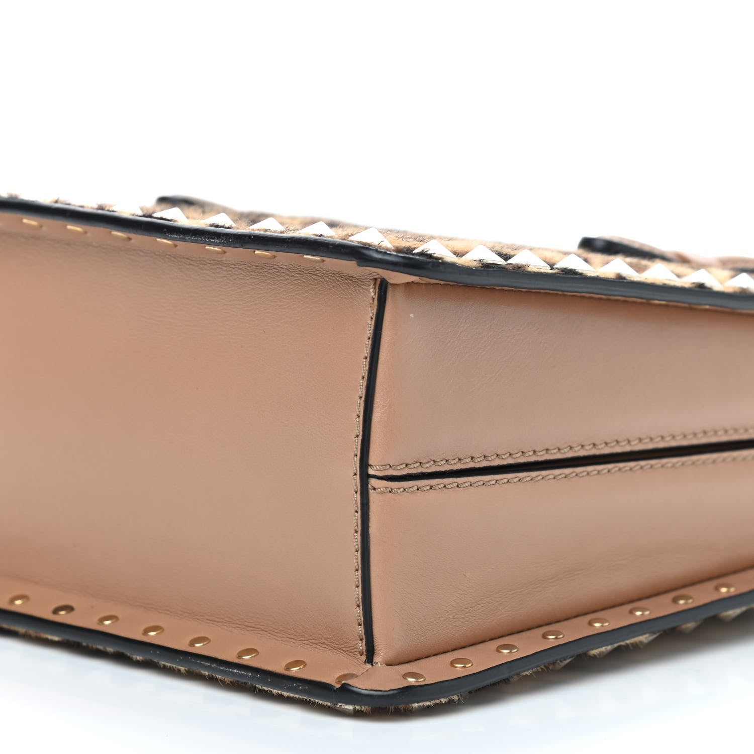 Valentino Garavani Pony Hair Rockstud Frame Bag Leopard 8 of 8