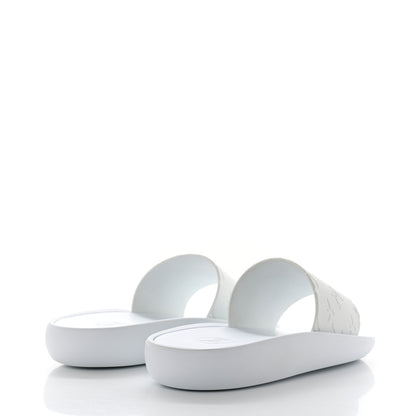 Louis Vuitton Rubber Monogram Embossed Sunbath Flat Mule 40 White 4 of 8