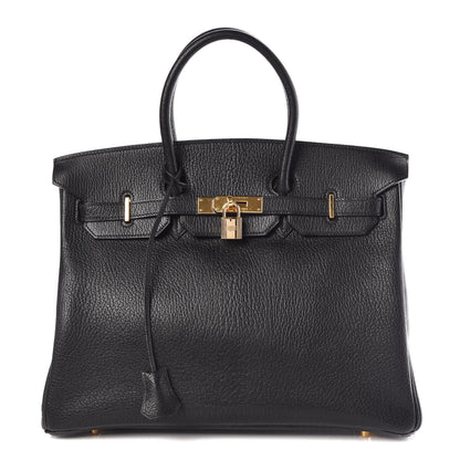 Hermes Chevre de Coromandel Birkin 35 Black 1 of 35