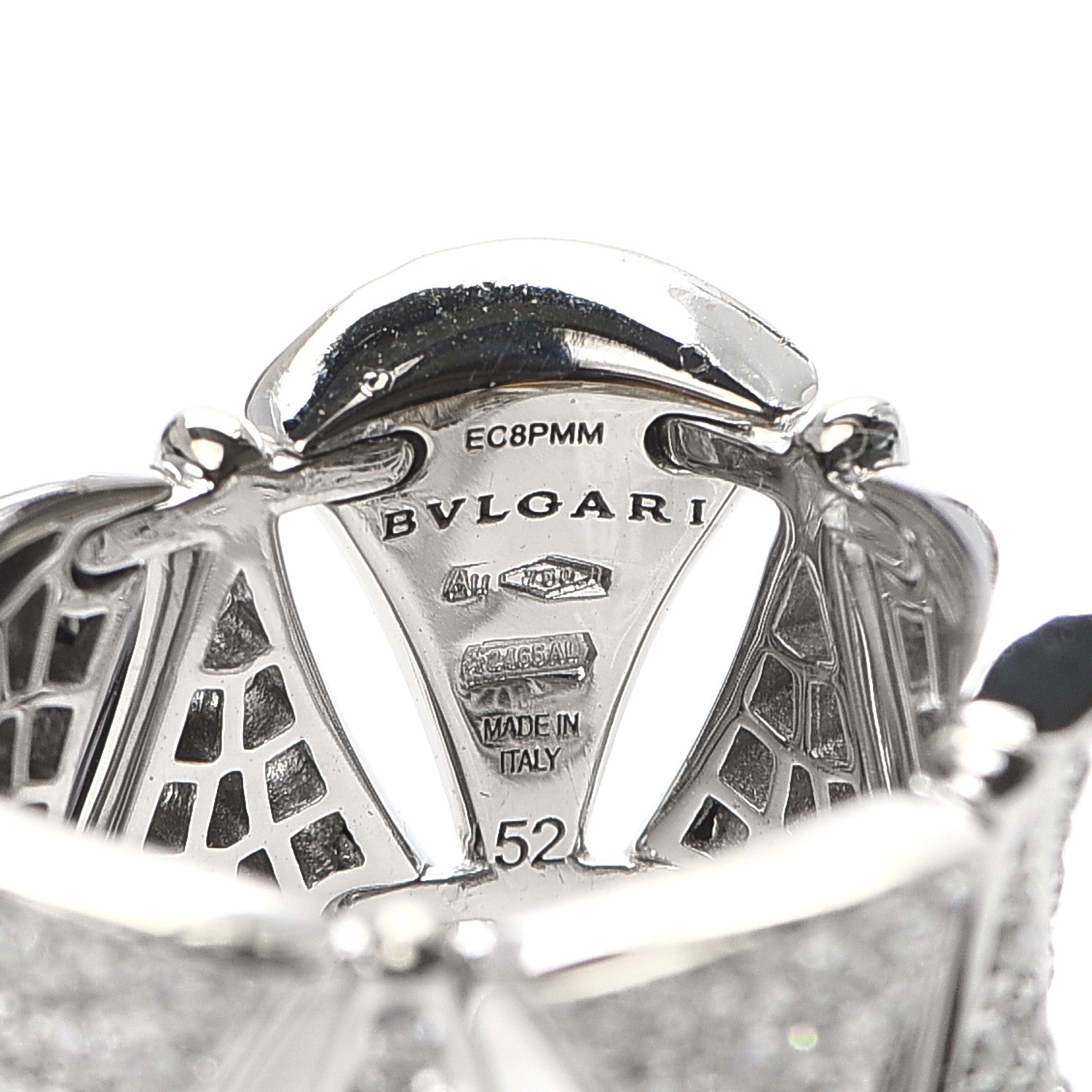 Bulgari 18K White Gold Diamond 2.14ctw Divas' Dream Ring 52 6 4 of 4