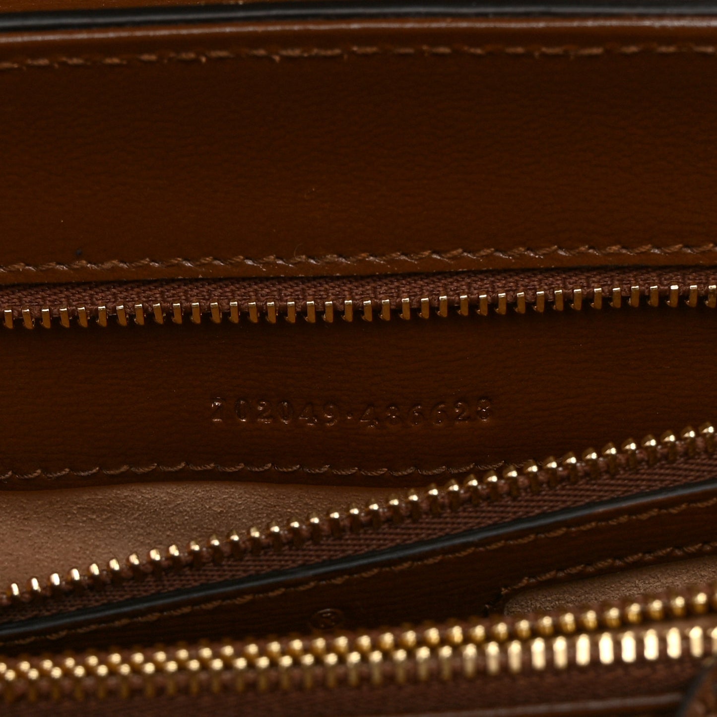 GG Supreme Monogram Calfskin Medium Horsebit 1955 Top Handle Bag Beige Ebony Brown Sugar