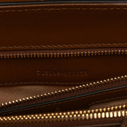 Gucci GG Supreme Monogram Calfskin Medium Horsebit 1955 Top Handle Bag Beige Ebony Brown Sugar 7 of 11
