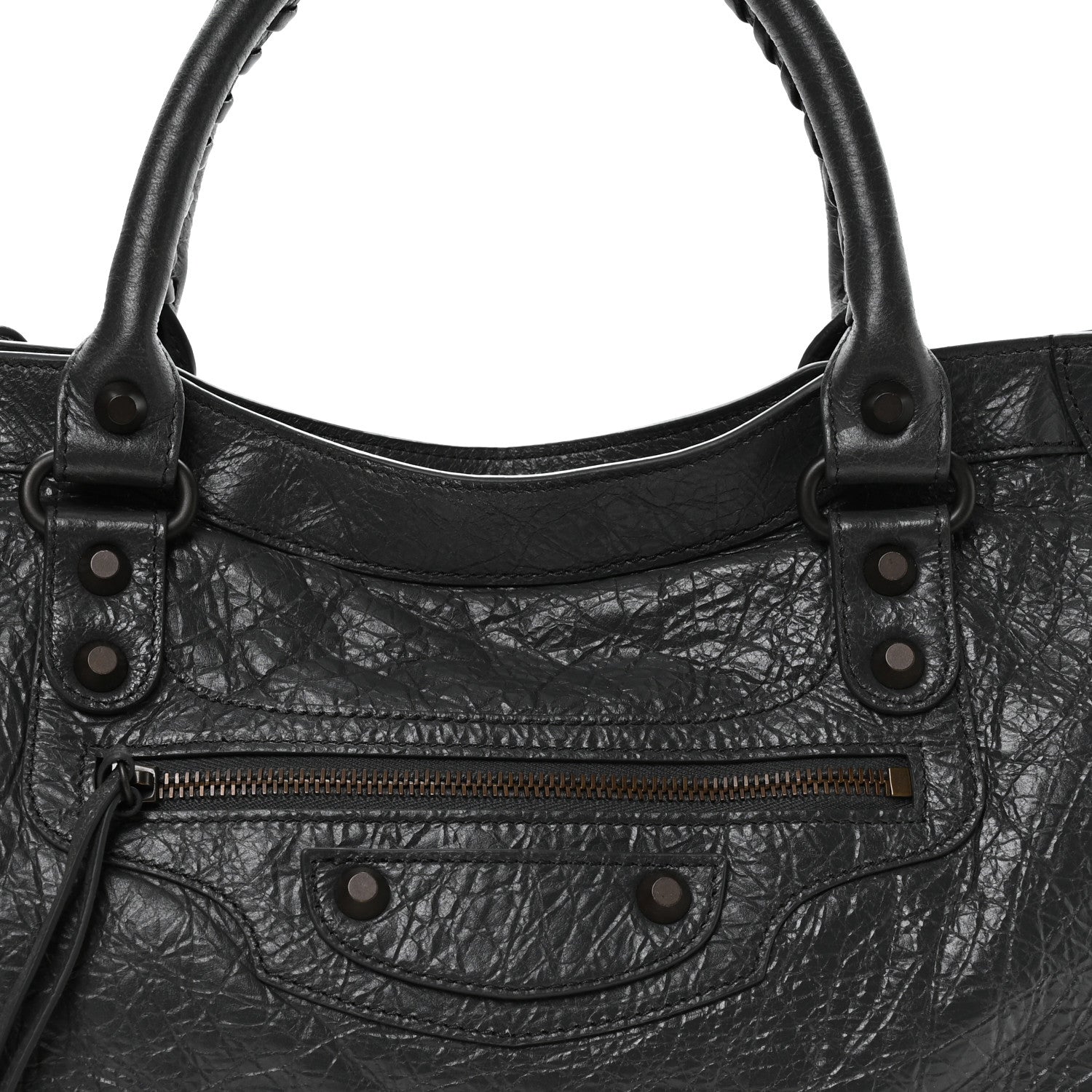 Balenciaga Agneau Arena Classic Hardware Medium Le City Volcanic Rock 8 of 10