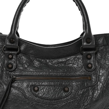 Balenciaga Agneau Arena Classic Hardware Medium Le City Volcanic Rock 8 of 10