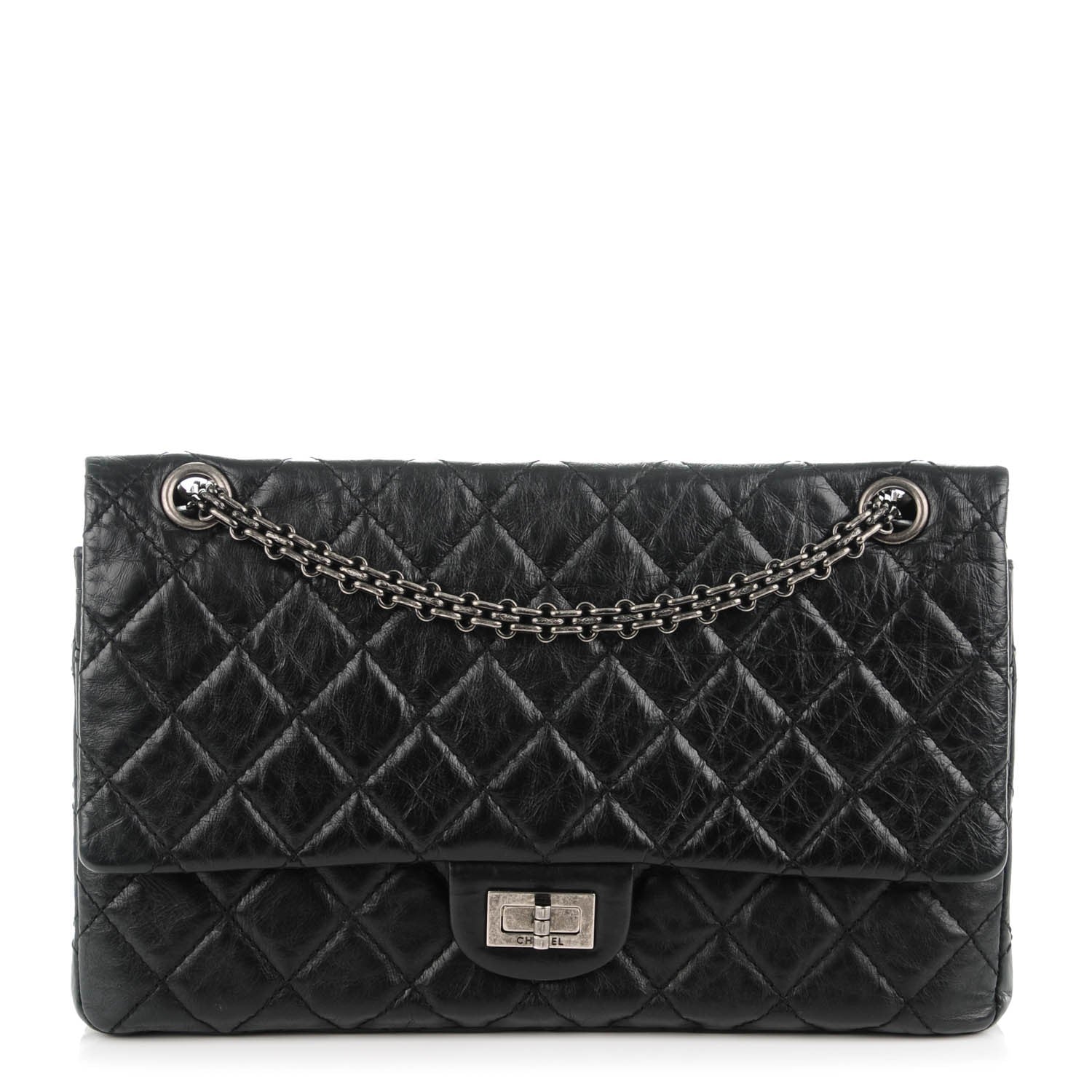 Chanel Aged Calfskin Quilted 2.55 Reissue 226 Flap Black 1 of 7