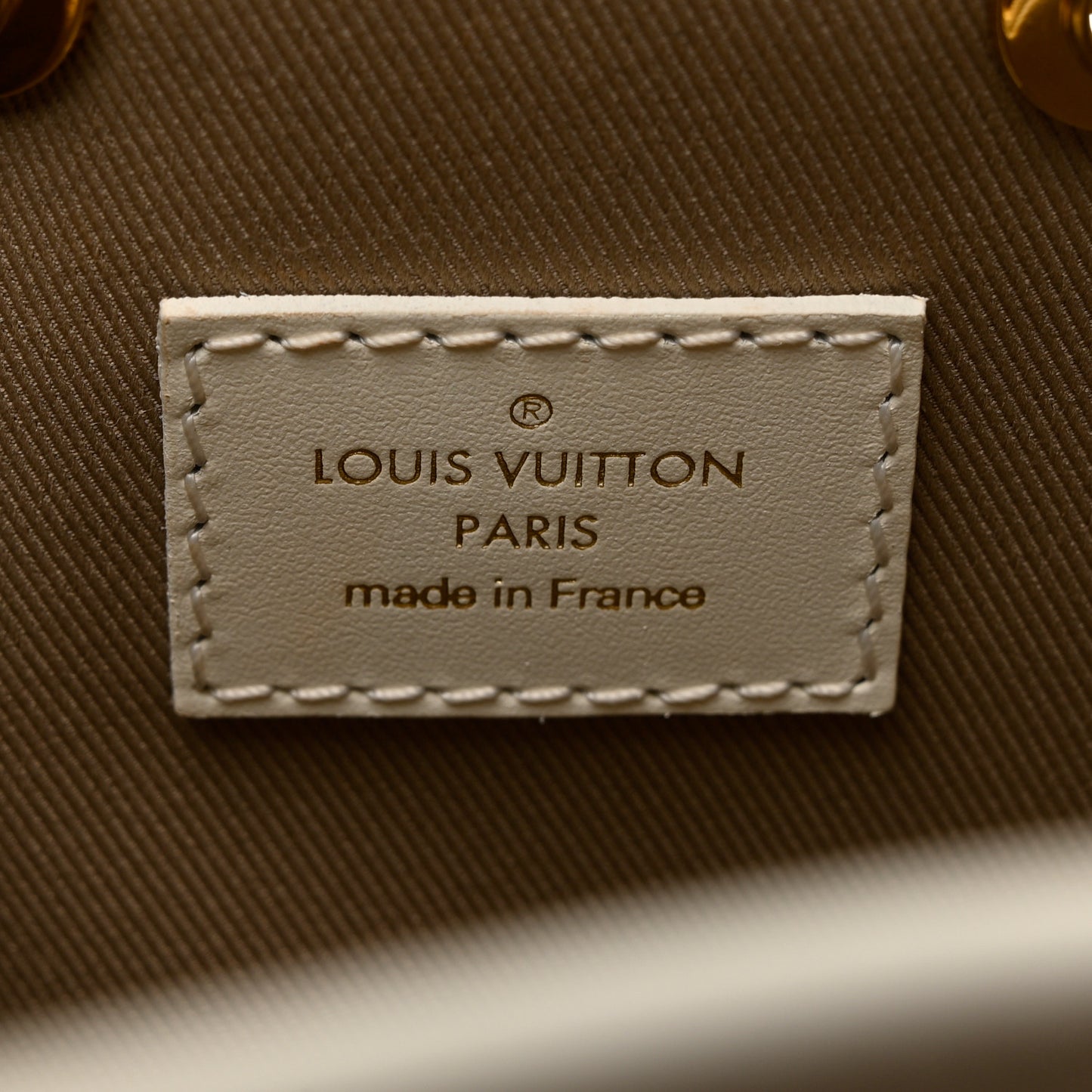 Cotton Monogram Embroidered Neonoe MM Beige White