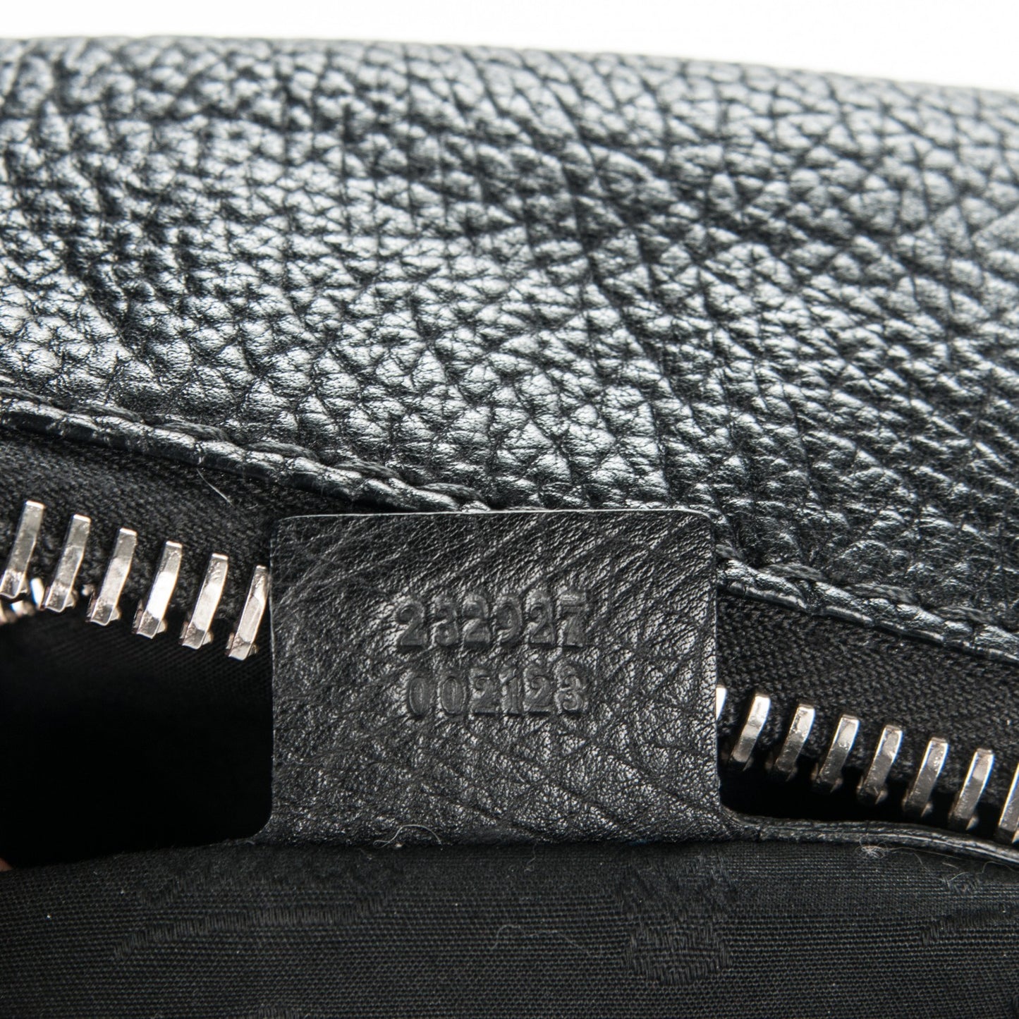 Leather Bamboo Bar Large Shoulder Bag Black