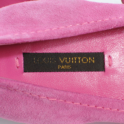 Louis Vuitton Suede Debbie Ballet Flats 38 Fuchsia 5 of 8